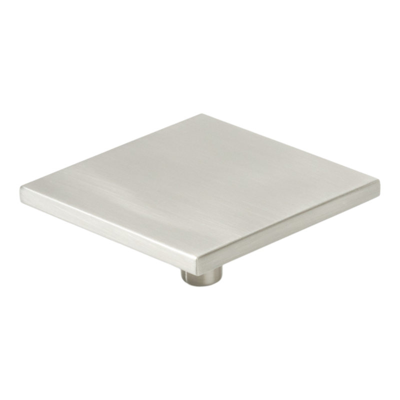 Poignée d'armoire carrée 2,5 po Emtek Clifton, nickel satiné, Nickel satiné