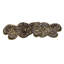 Lily Pads 3 inch center to center pull in finish Antique Brass-1299187694