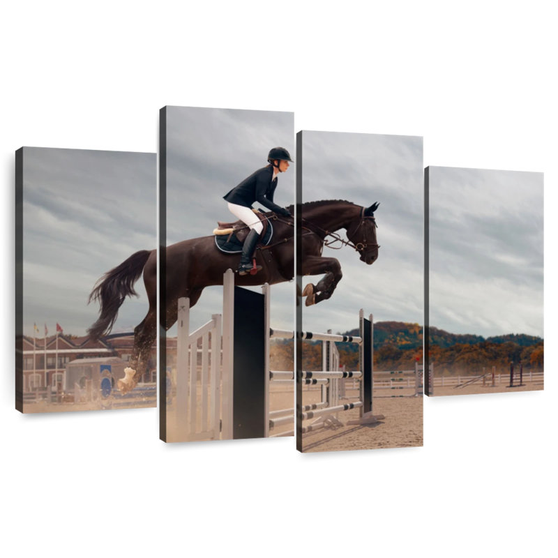 Sireci Equestrian Jumping, 54" H x 84" W