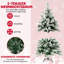 Lighted Artificial Pine Christmas Tree-5926325