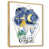 Toile avec cadre flottant brun