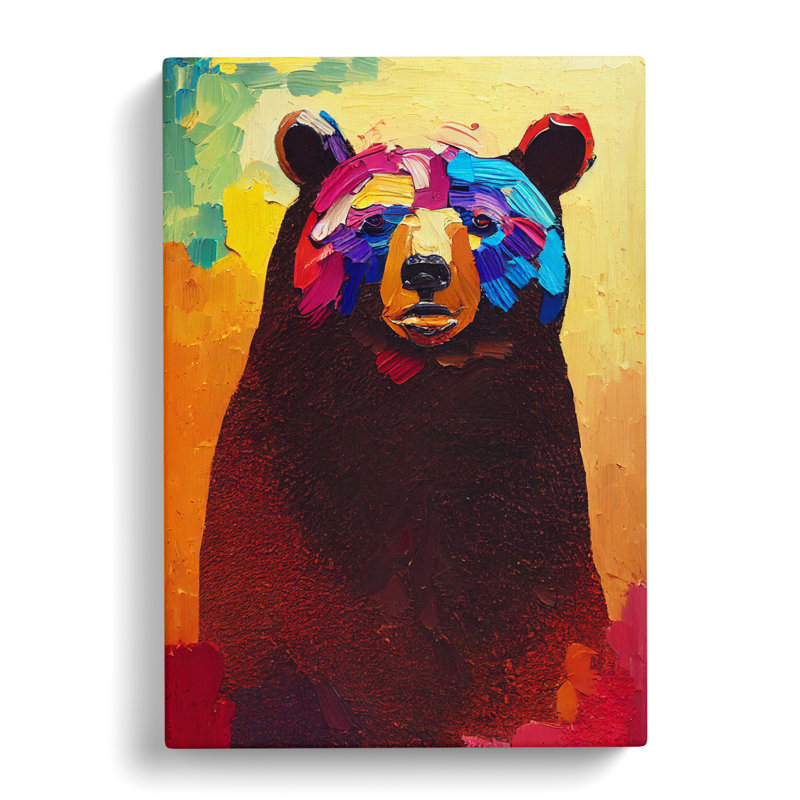 CAN-V0523-218X Bear Vol.1 - Wrapped Canvas Print, 50cm H x 35cm W x 3cm D