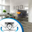 Support mural inclinable noir Mount-It pouvant supporter jusqu'à 110 lb