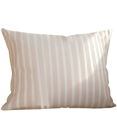 Light Pink Off-White Stripe Pillow