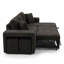 Canapé modulaire réversible en L 104,5 po Chenille gris anthracite-437820575
