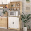 Armoire de cuisine autoportante avec tablettes