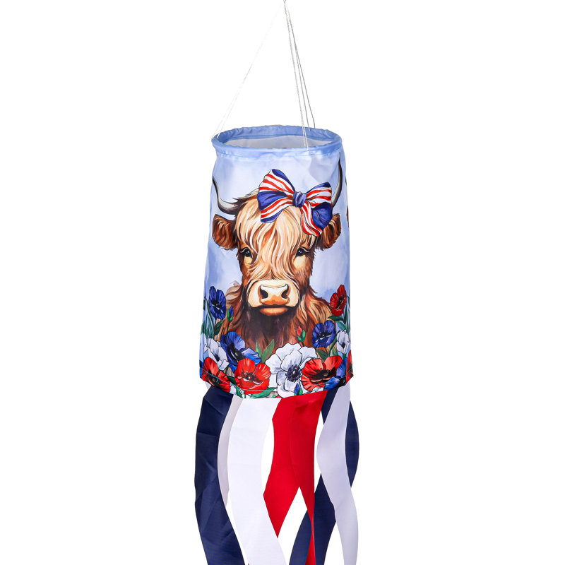 Manche patriotique Highland Cow