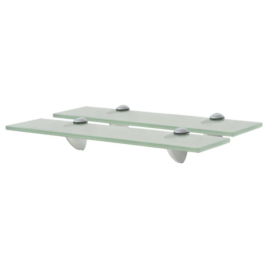 2 Piece Glass Floating Shelf