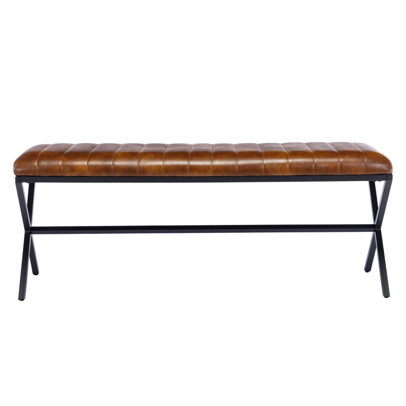 Gepolsterte Sitzbank, Yellowish Brown/Black