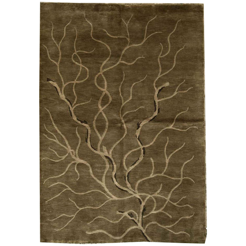 Tapis chameau noué à la main de haute qualité