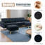 Canapé modulaire convertible en L 110 po avec repose-pieds mobile pour salon-2142464119