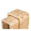 Brea Nesting Tables Toasted Burl Wood, Modern Space-Saving Accent Set