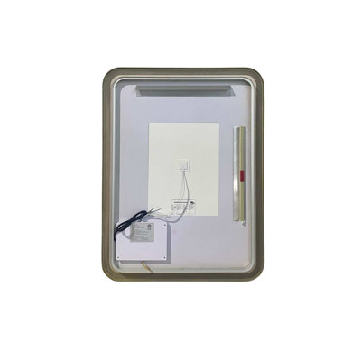 48 Inch Rectangle LED Front and Backlit Wall Mirror in Satin Gold