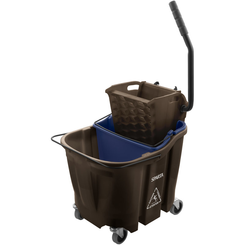 Combo seau à vadrouille 35 qt OmniFit, Brun