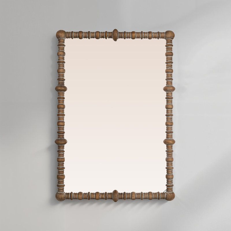 Miroir mural Scarlett, Brun, 44 po x 30,75 po