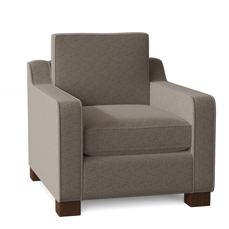 Fauteuil de 33 po de large Aceyon, Noyer, Gris anthracite Jango