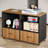 Forris L-Shaped Metal Base Executive Desk