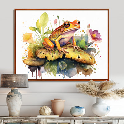 «Leaping Frogs Amphibians II - Frog», art mural