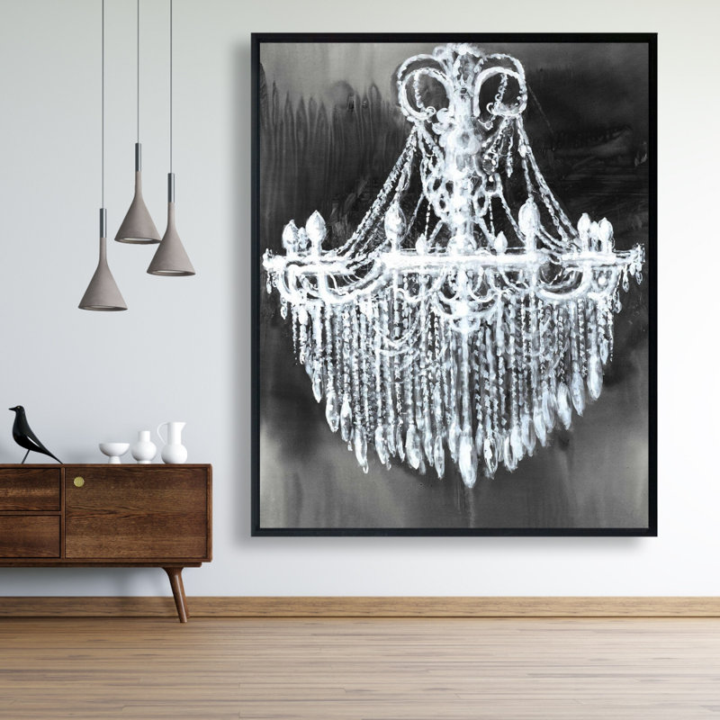 Big Glam Chandelier Print On Canvas