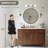 Vintage Round Bathroom Vanity Mirror | Hand-Hammered Iron Frame-2072572260-2050674218