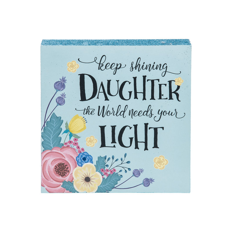 Plaque en bois Arleny Keep Shining