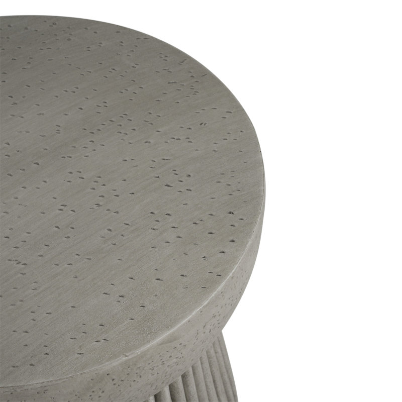Table d'appoint d'extérieur en béton léger, finition béton_N773P254300G