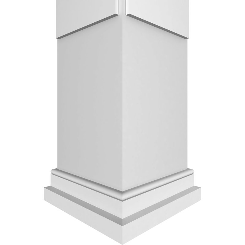 Craftsman Classic Square Non-Tapered Paramount Fretwork Column, 120" H x 11.625" W x 11.625" D