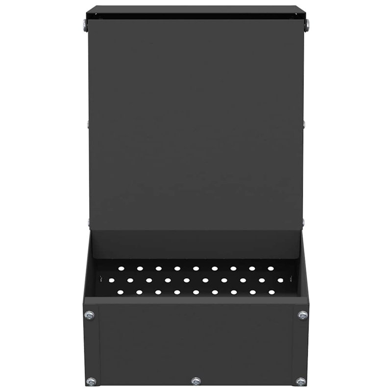 Small Animal Feeder, Black, 28.5cm H x 17.5cm W x 26cm D