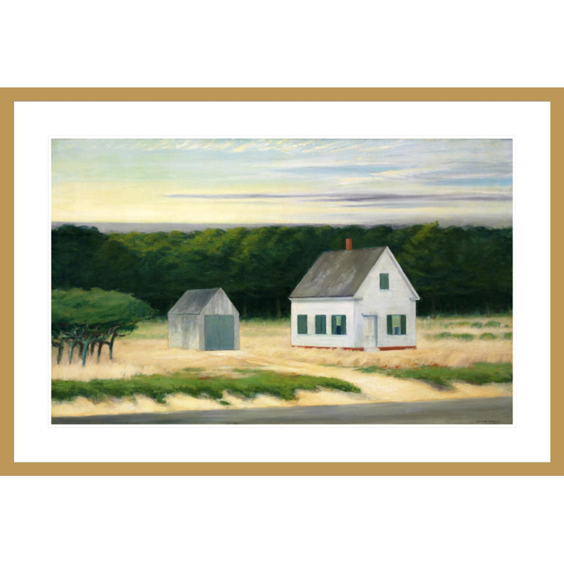 «August on Cape Cod» par Edward Hopper, impression giclée encadrée, H 28,56 po x l 41,5 po