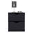 2 Drawers Nightstand , End Table, Side Table Pull Out System -Black-518834822