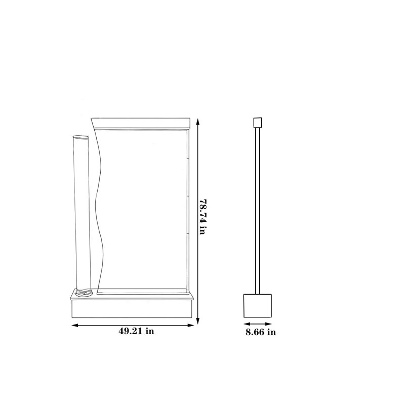 Coconut Tree Water Curtain Panel