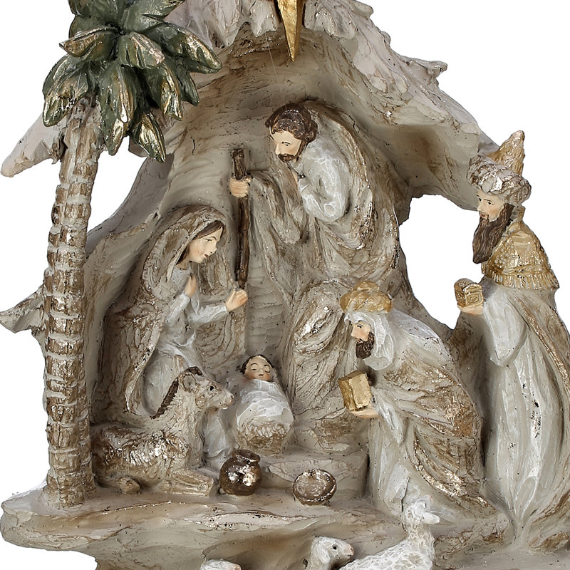 Figurine d'escalier avec crèche de mouton