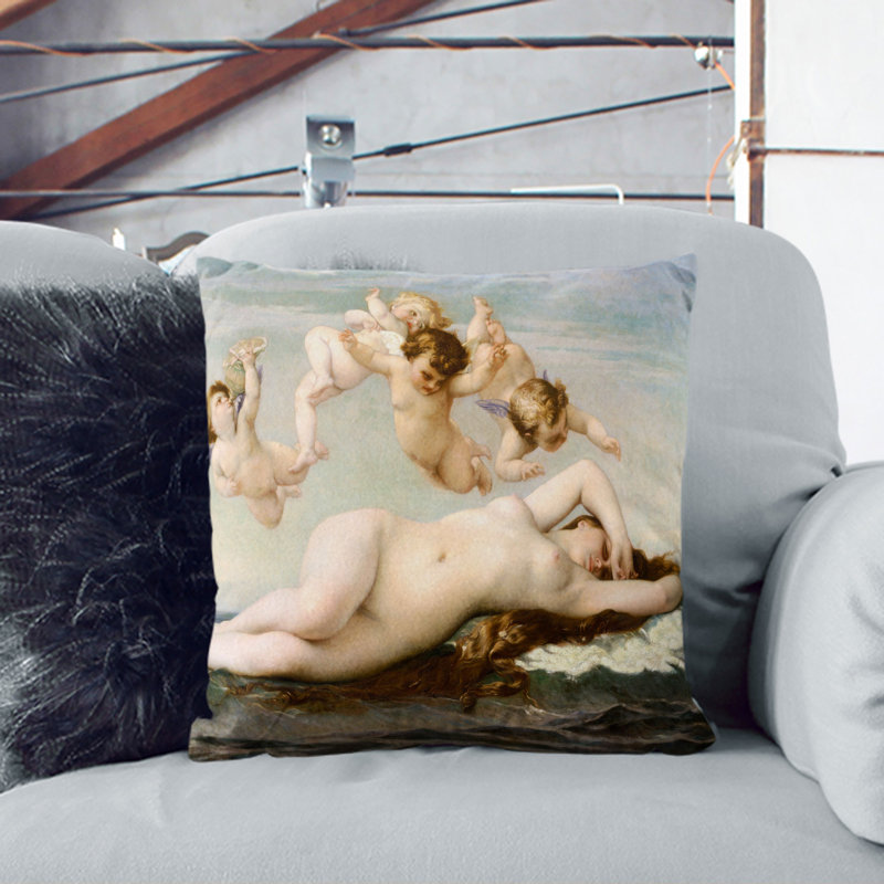 The Birth of Venus Vol.1 Scatter Cushion, Stone, 40cm H x 40cm W x 15cm D