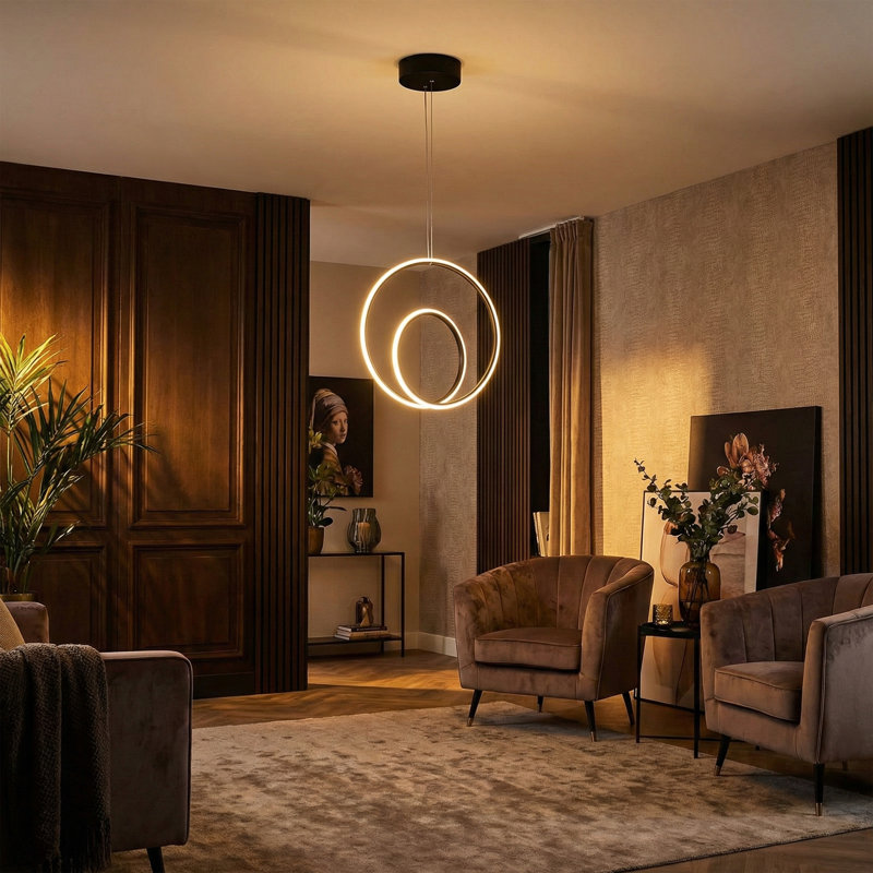 Contemporary Novelty Circular LED Chandelier