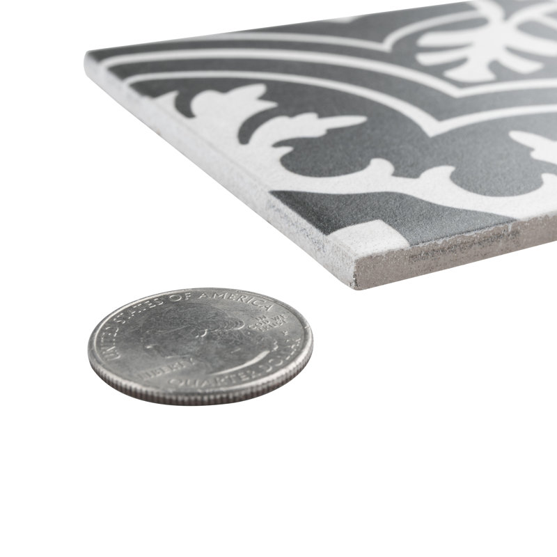 Carreau de céramique à motif de mur et plancher 4 po x 4 po Twenties Mini