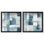 Ensemble de 2 panneaux modernes Modern Art Abstract 