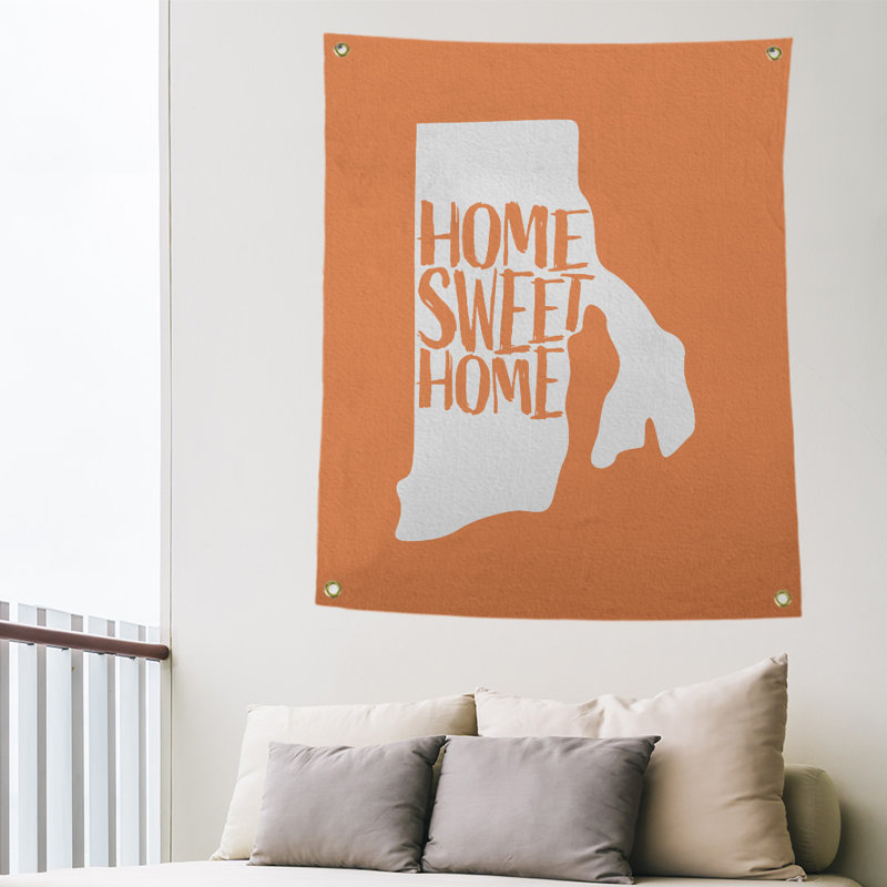 Tapisserie murale island rhode pour îlot home, H 36 po x l 26 po, Orange