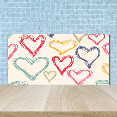 50cm W x 100cm L Glass Peel and Stick Panel