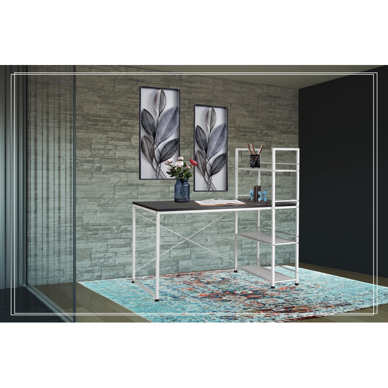 Versatile Reversible Wooden Desk for Efficient Work and Storage