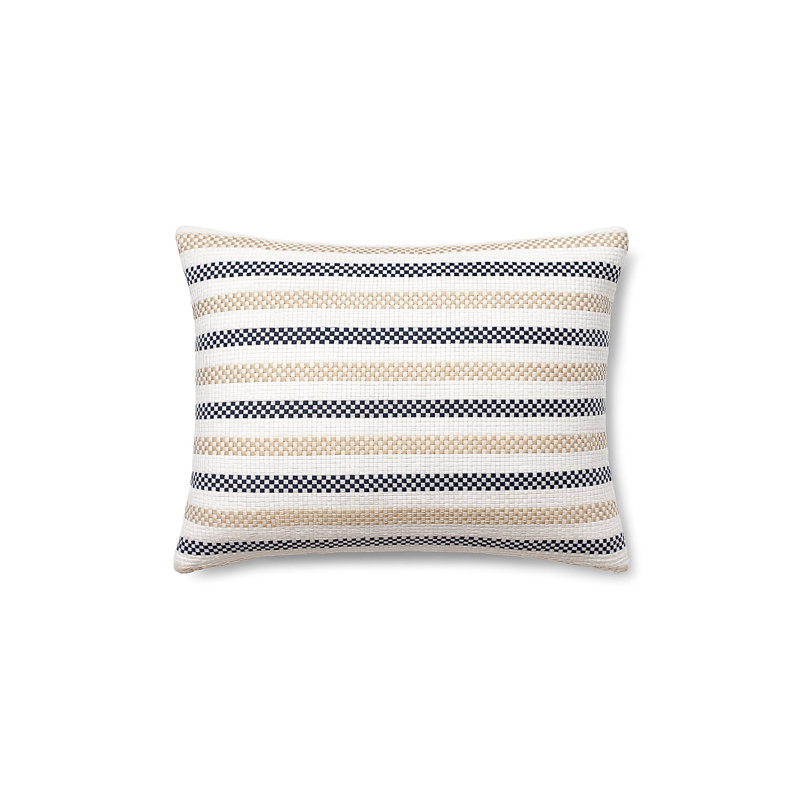 Outdoor Living Throw Pillow, Blue, Rectangle 14" H x 20" W, Pillow Cover Only - No Insert