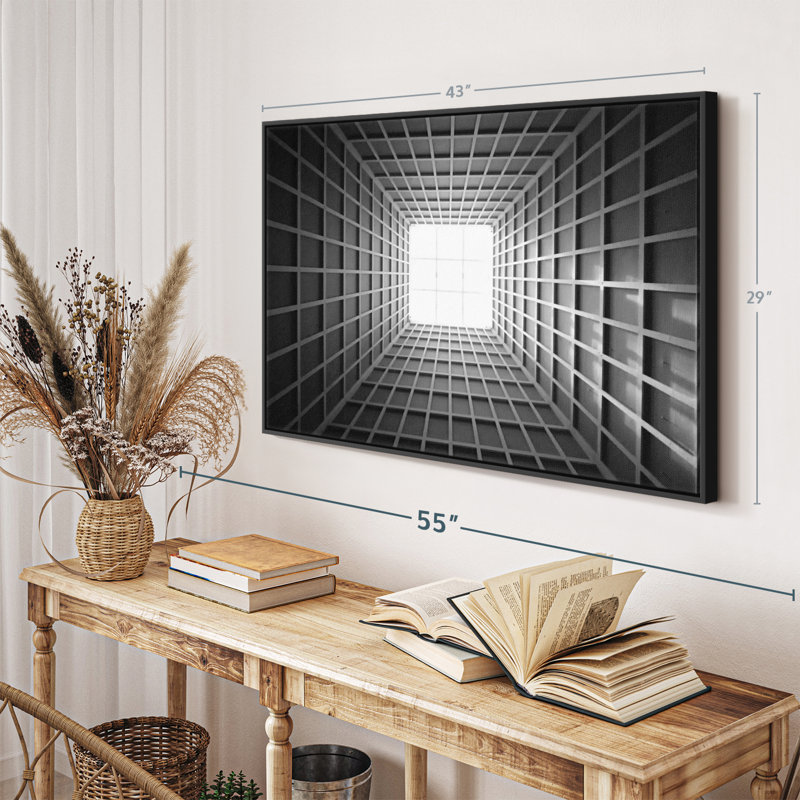 Building Skylight Illusion Canvas Print, 43" H x 29" W