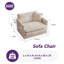 41.5'' Modern Minimalist Style Chenille Sofa Chair-392805217