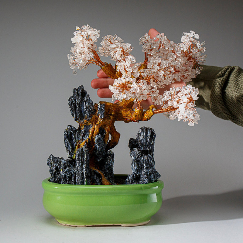 Quartz Hand Painted Ceramic Plants & Flowers Decorative Object