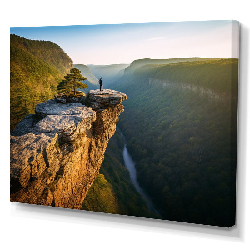 Arkansas Whitaker Point I - art mural grand Arkansas, H 12 po x l 20 po x P 1 po, Toile tendue