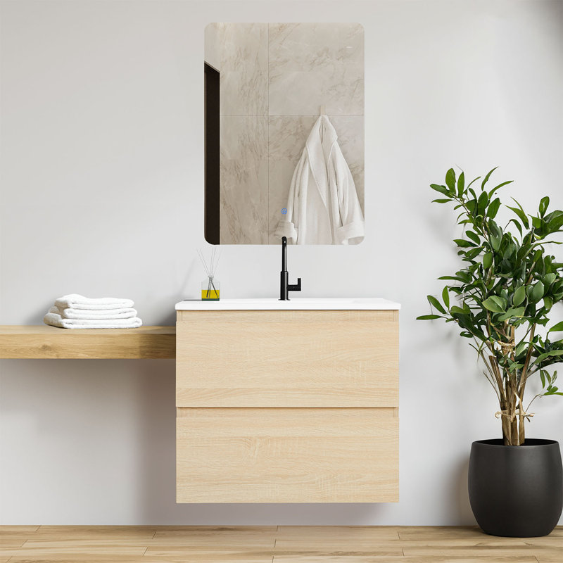 Amogh 610mm Wall Mounted Single Vanity