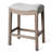 Maven Lane Adrien Backless Saddle Kitchen Stool with Fabric Upholstery-125402551-125402558