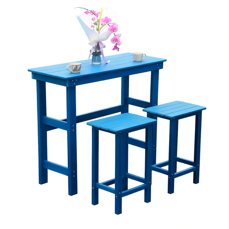 Ensemble de table de bar et chaises d'extérieur, ensemble de chaises de bar Adirondack