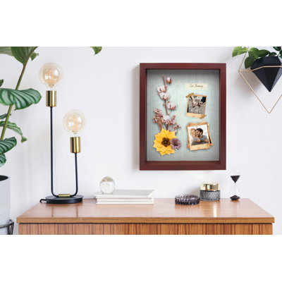 Finnbogi Brown Solid Wood Shadow Box Picture Frame