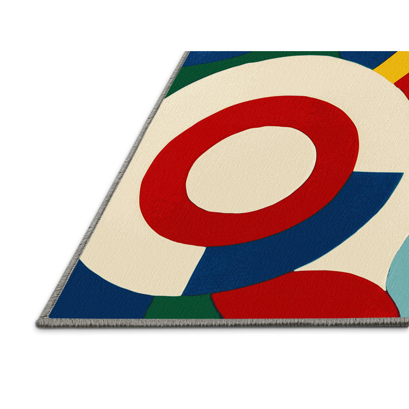 Retro Groove Rug, Square 4'