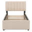Lit plateforme tapissier simple avec lit gigogne Teddy-1447665531